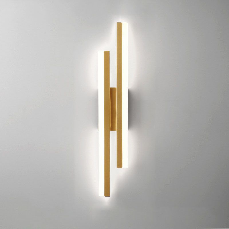 Orthorun | Alana Modern LED Wall Light - Elegant Black/Gold Wall Lighting