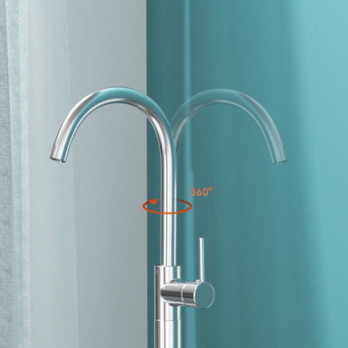 Orthorun | Modern Freestanding Bathtub Faucet - Copper Floor Mounted