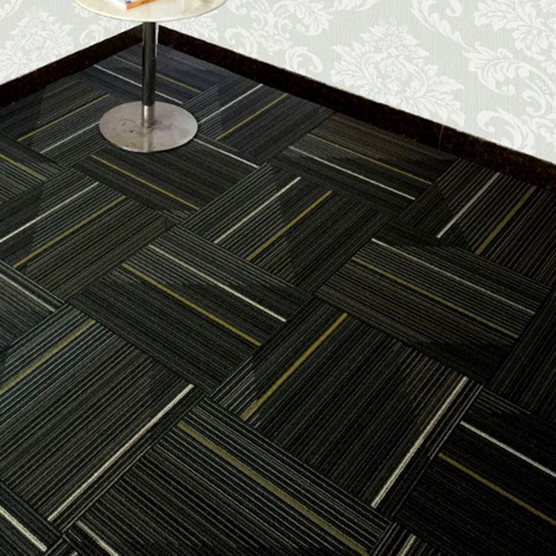 Orthorun | Dark Color Level Loop Carpet Tile – Non-Slip Self-Adhesive Indoor Office Carpet Squares