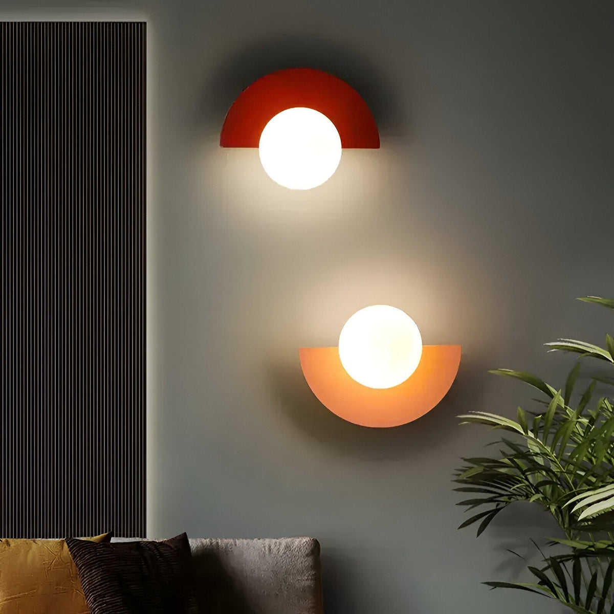 Orthorun | LumiSphere Light - Modern Plug-in Wall Sconce