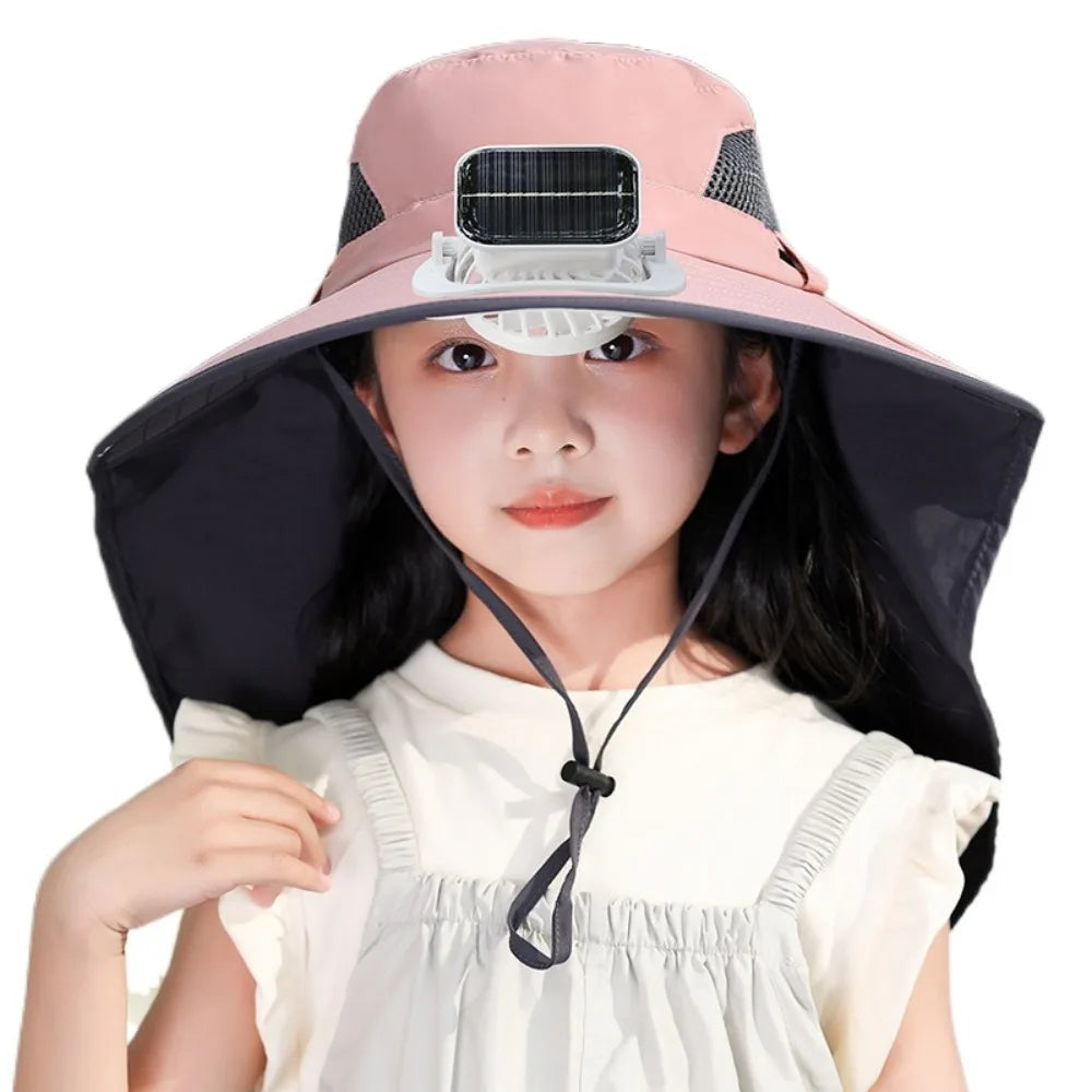 Adjustable Kids Solar Fan Hat - Orthorun
