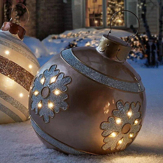 Orthorun | Inflatable Christmas Decoration Ball – Outdoor PVC Lighted Ornament