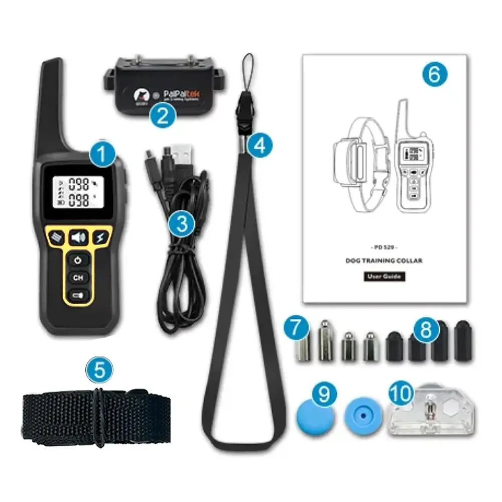 Orthorun | 1000m Waterproof Dog Training Collar – Rechargeable, Remote Control & Adjustable for Small, Medium, and Large Dogs