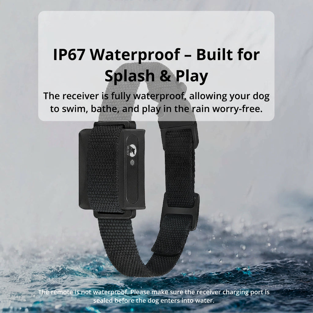 Orthorun | 1000m Waterproof Dog Training Collar – Rechargeable, Remote Control & Adjustable for Small, Medium, and Large Dogs