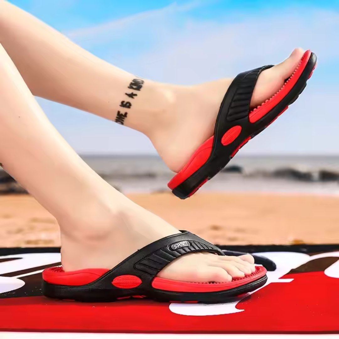 Orthorun | Reflexa – Acupressure Massage Slippers – Reflexology Foot Massage Sandals for Pain Relief