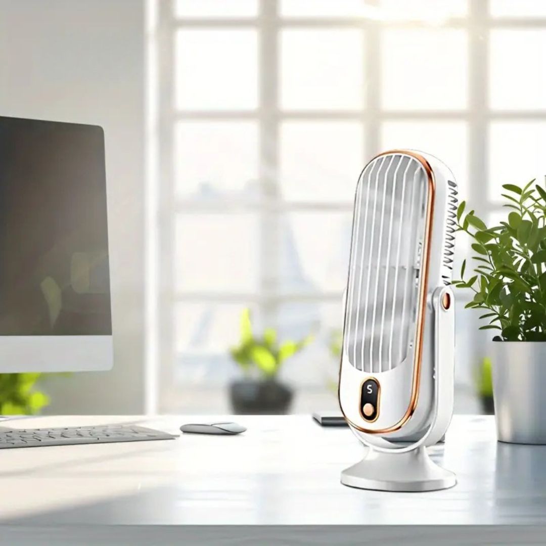Orthorun | Coolux – Ultra-Quiet USB Desktop Fan – Portable Personal Cooling Fan