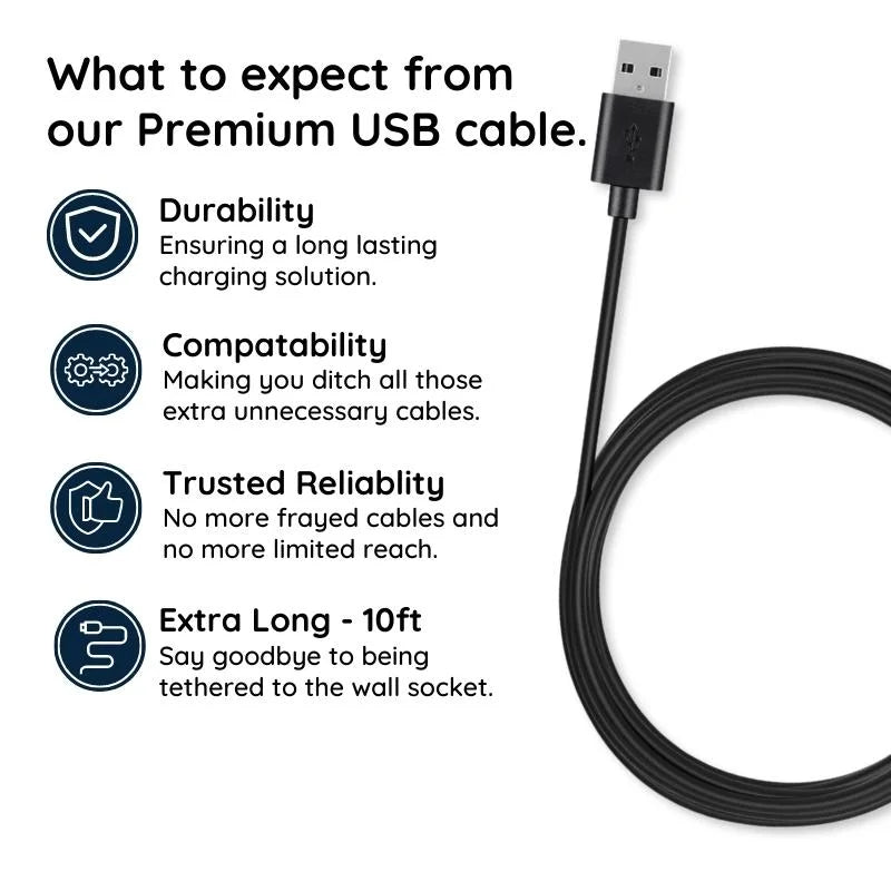10ft Premium Micro USB Cable - Orthorun