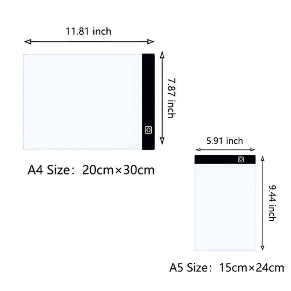 A4 A5 Ultra-Thin LED Drawing Tablet for Tracing & Sketching - Orthorun