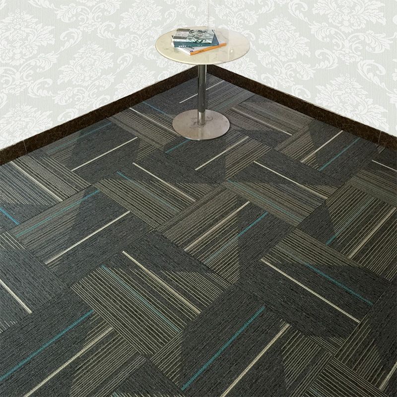 Orthorun | Dark Color Level Loop Carpet Tile – Non-Slip Self-Adhesive Indoor Office Carpet Squares