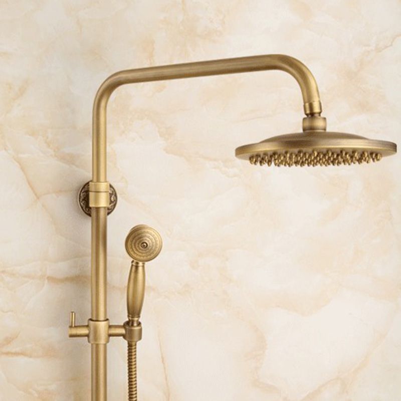 Orthorun | Traditional Handheld Shower Head with Hose - Polished Brass Wall Mounted