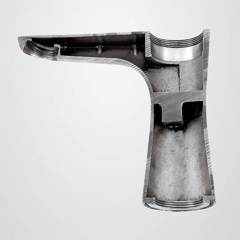 Orthorun | Modern Basin Tap - Monochrome Center Mount Low Arc Bathroom Faucet