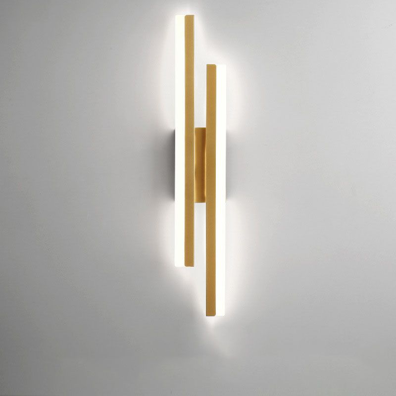 Orthorun | Alana Modern LED Wall Light - Elegant Black/Gold Wall Lighting