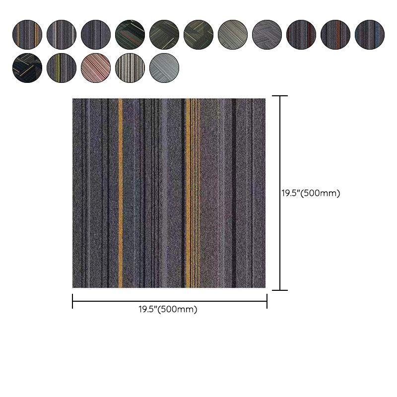 Orthorun | Dark Color Level Loop Carpet Tile – Non-Slip Self-Adhesive Indoor Office Carpet Squares