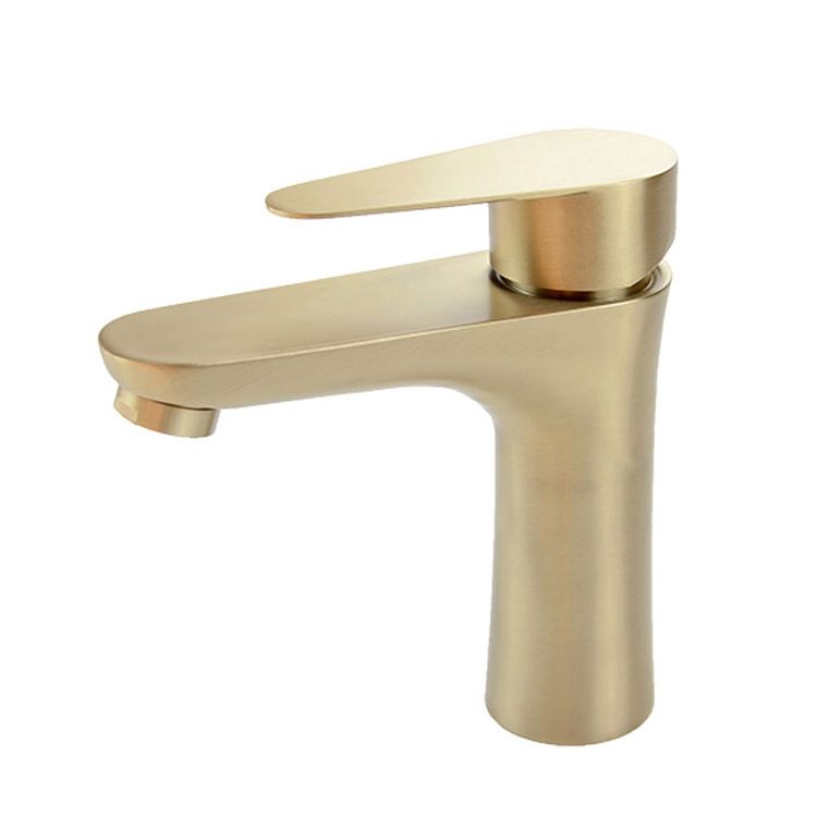 Orthorun | Modern Basin Tap - Monochrome Center Mount Low Arc Bathroom Faucet