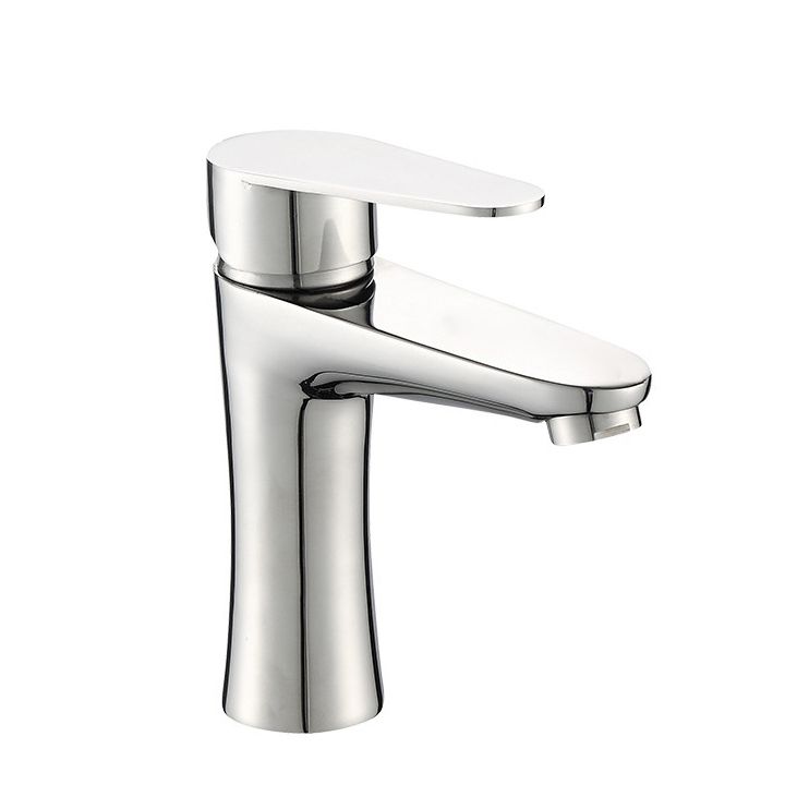 Orthorun | Modern Basin Tap - Monochrome Center Mount Low Arc Bathroom Faucet