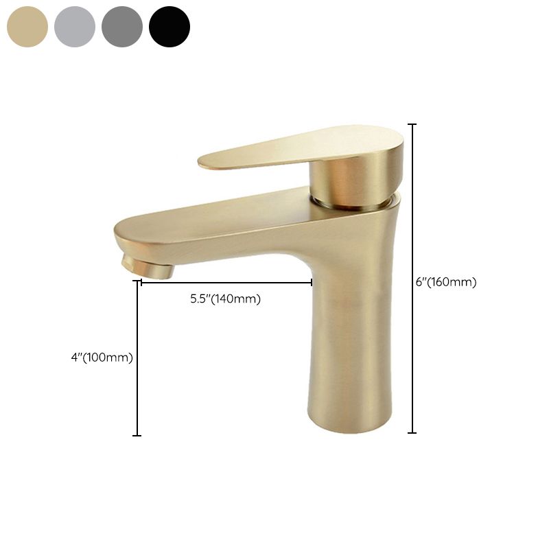 Orthorun | Modern Basin Tap - Monochrome Center Mount Low Arc Bathroom Faucet