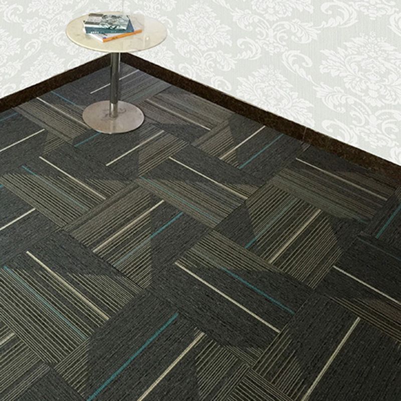 Orthorun | Dark Color Level Loop Carpet Tile – Non-Slip Self-Adhesive Indoor Office Carpet Squares