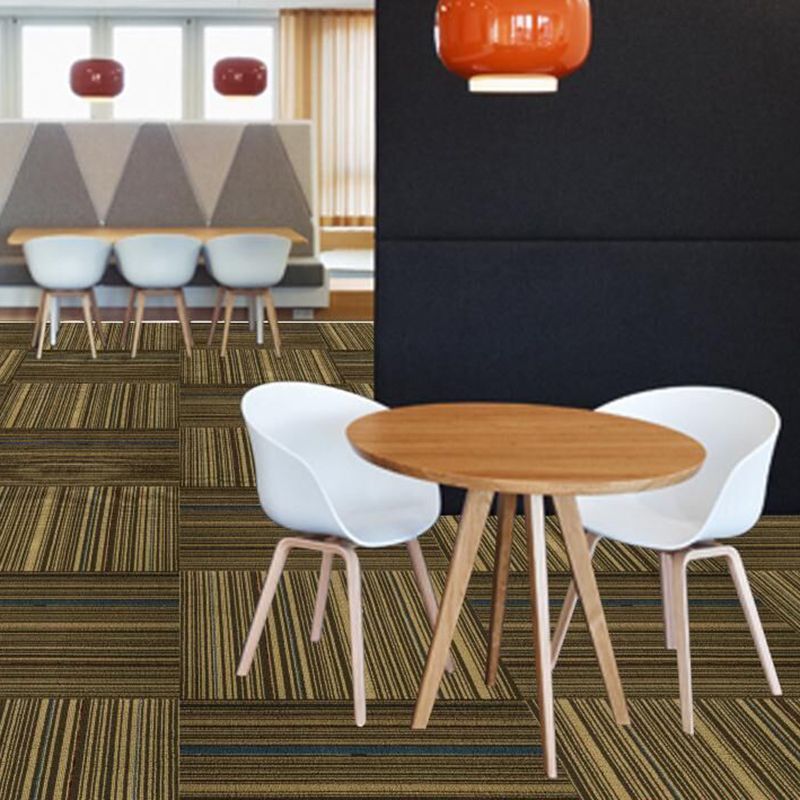 Orthorun | Dark Color Level Loop Carpet Tile – Non-Slip Self-Adhesive Indoor Office Carpet Squares