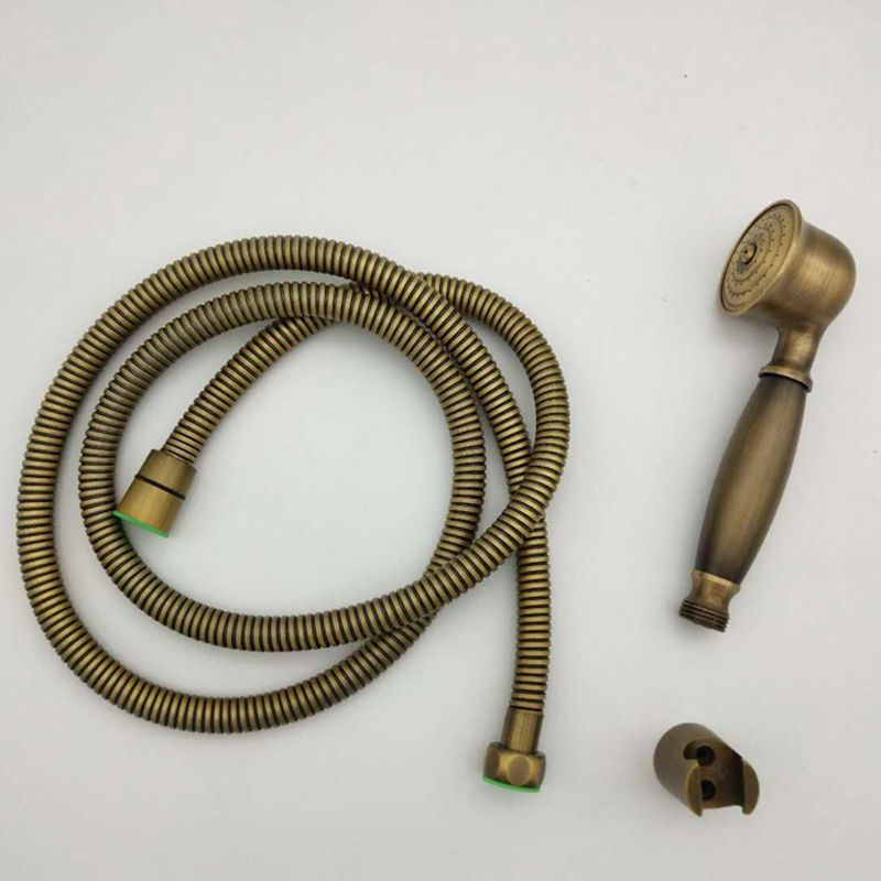 Orthorun | Traditional Handheld Shower Head with Hose - Polished Brass Wall Mounted