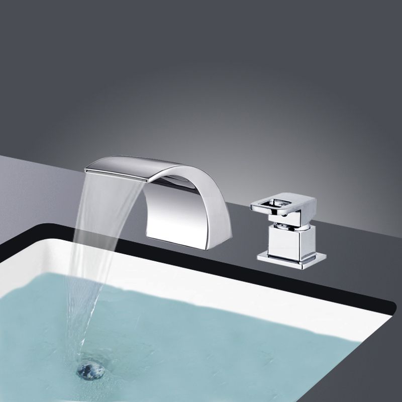 Orthorun | Modern Brass Roman Bathtub Faucet - Waterfall Spout