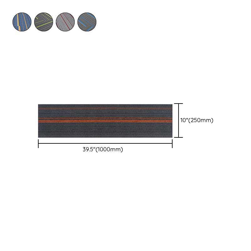 Orthorun | Dark Color Level Loop Carpet Tile – Non-Slip Self-Adhesive Indoor Office Carpet Squares