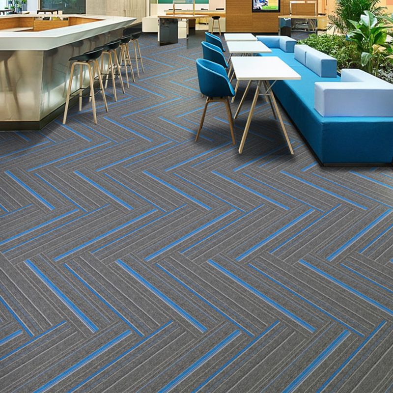 Orthorun | Dark Color Level Loop Carpet Tile – Non-Slip Self-Adhesive Indoor Office Carpet Squares