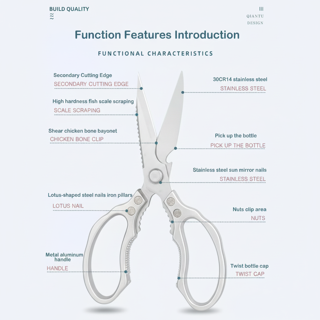 Orthorun | Japanese Stainless Steel Ultimate Task Kitchen Scissors