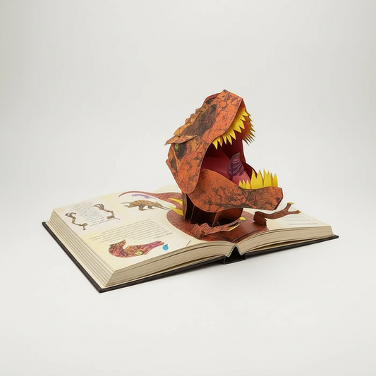 Orthorun | 3D Pop-up Book Dinosaurs – Interactive Pop-Up Book for Kids with Prehistoric Scenes
