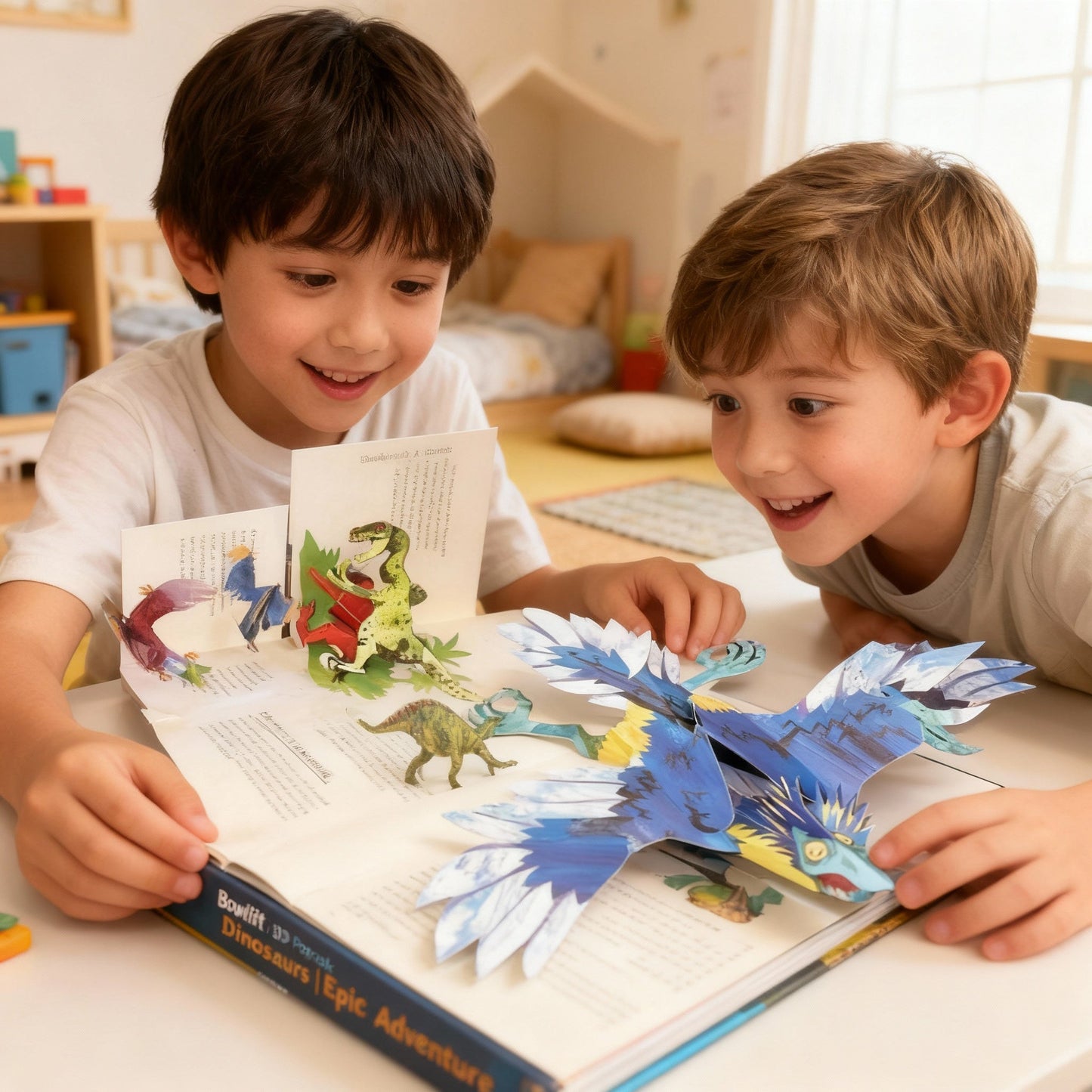 Orthorun | 3D Pop-up Book Dinosaurs – Interactive Pop-Up Book for Kids with Prehistoric Scenes