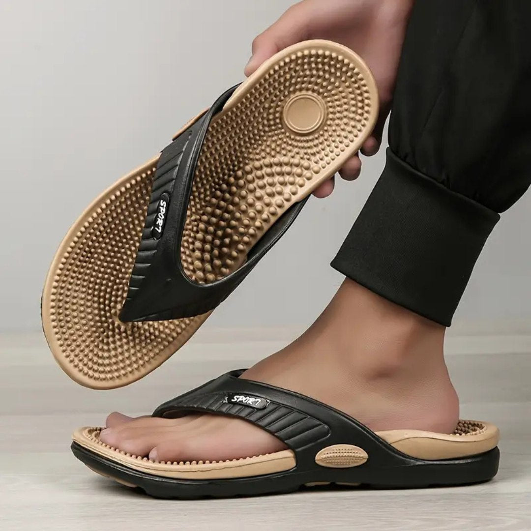 Orthorun | Reflexa – Acupressure Massage Slippers – Reflexology Foot Massage Sandals for Pain Relief