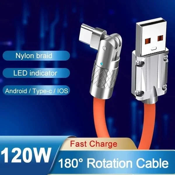 180° Rotating Fast Charge Cable - Orthorun