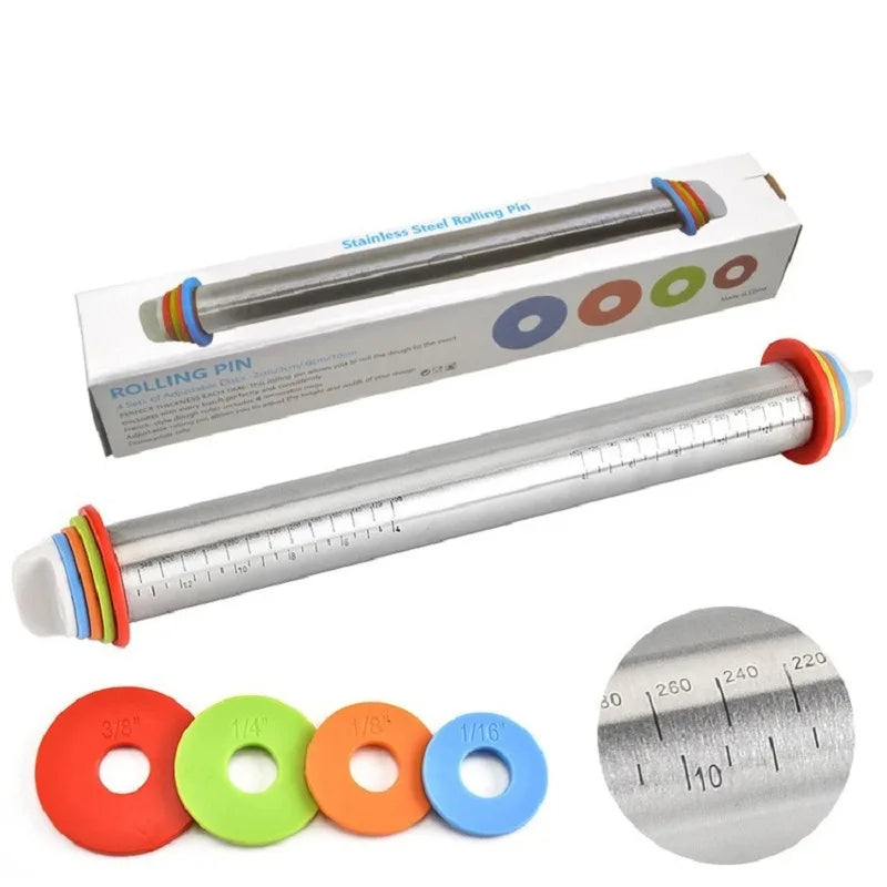 Adjustable Rolling Pin with Rings - Orthorun
