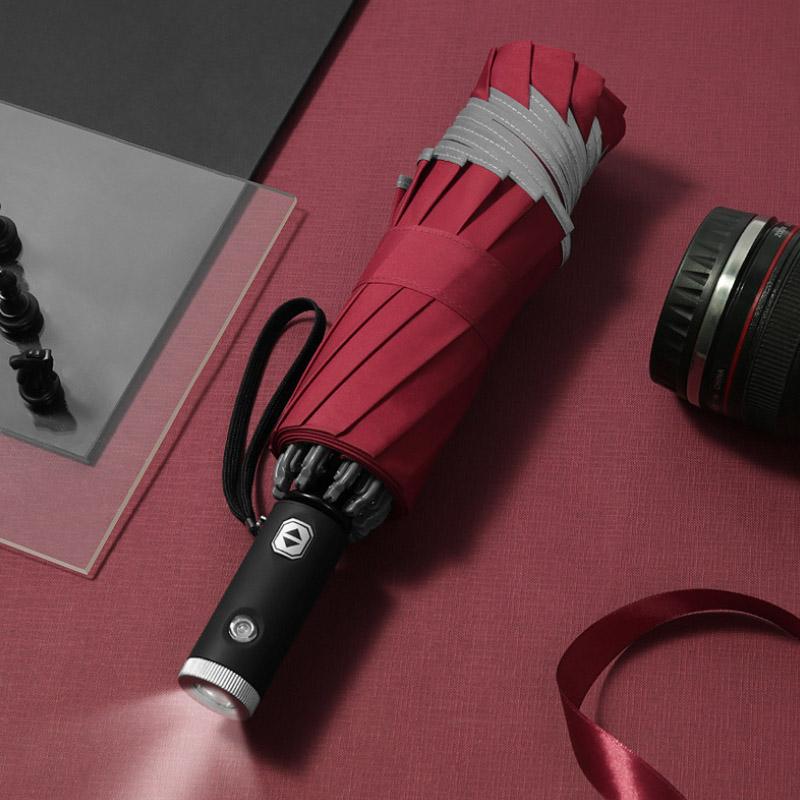 Orthorun | Automatic Foldable Umbrella – Compact Travel Umbrella with Reflective Edge