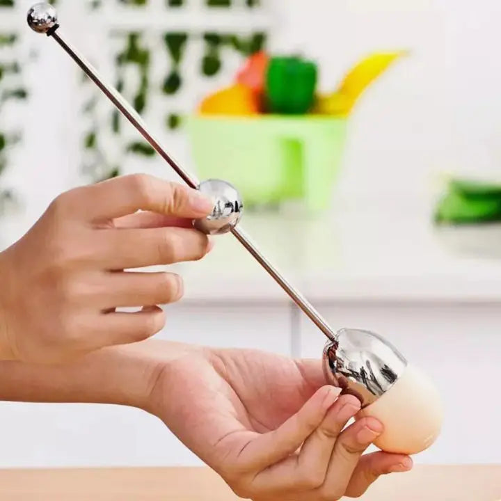 Orthorun | Stainless Steel Egg Opener - Precise Opening with Tapping Effect