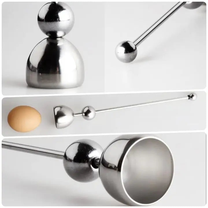 Orthorun | Stainless Steel Egg Opener - Precise Opening with Tapping Effect