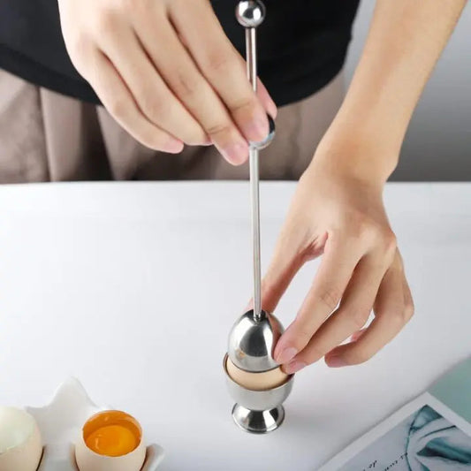 Orthorun | Stainless Steel Egg Opener - Precise Opening with Tapping Effect