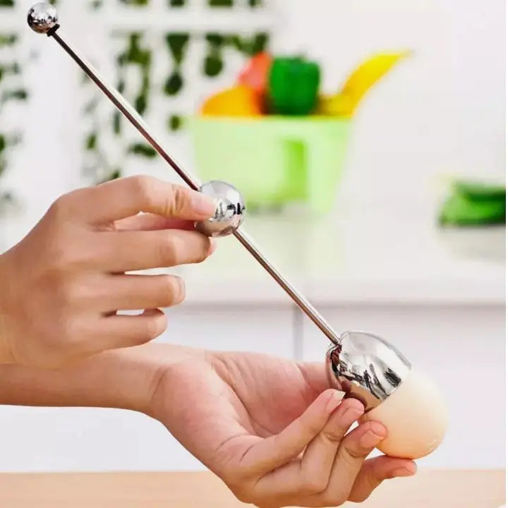 Orthorun | Stainless Steel Egg Opener - Precise Opening with Tapping Effect