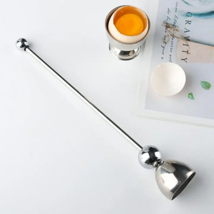 Orthorun | Stainless Steel Egg Opener - Precise Opening with Tapping Effect