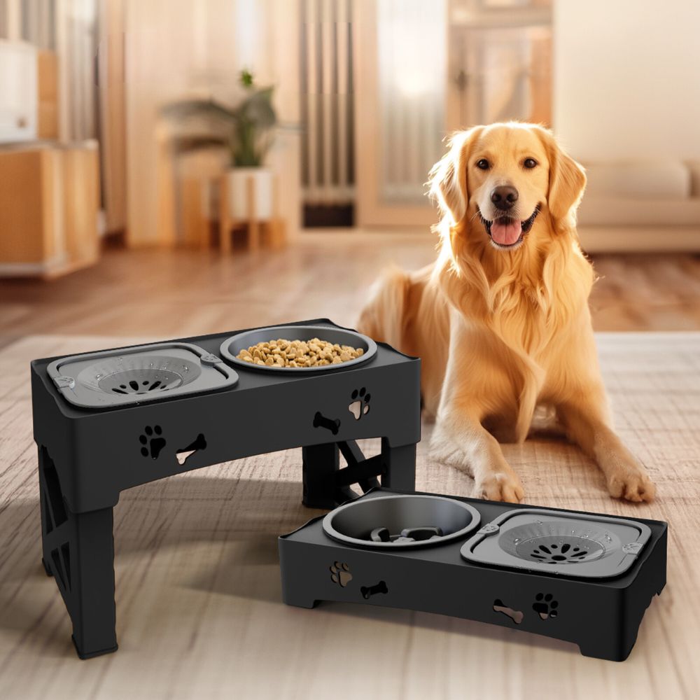 Adjustable Raised Pet Dog Slow Feeder - Orthorun