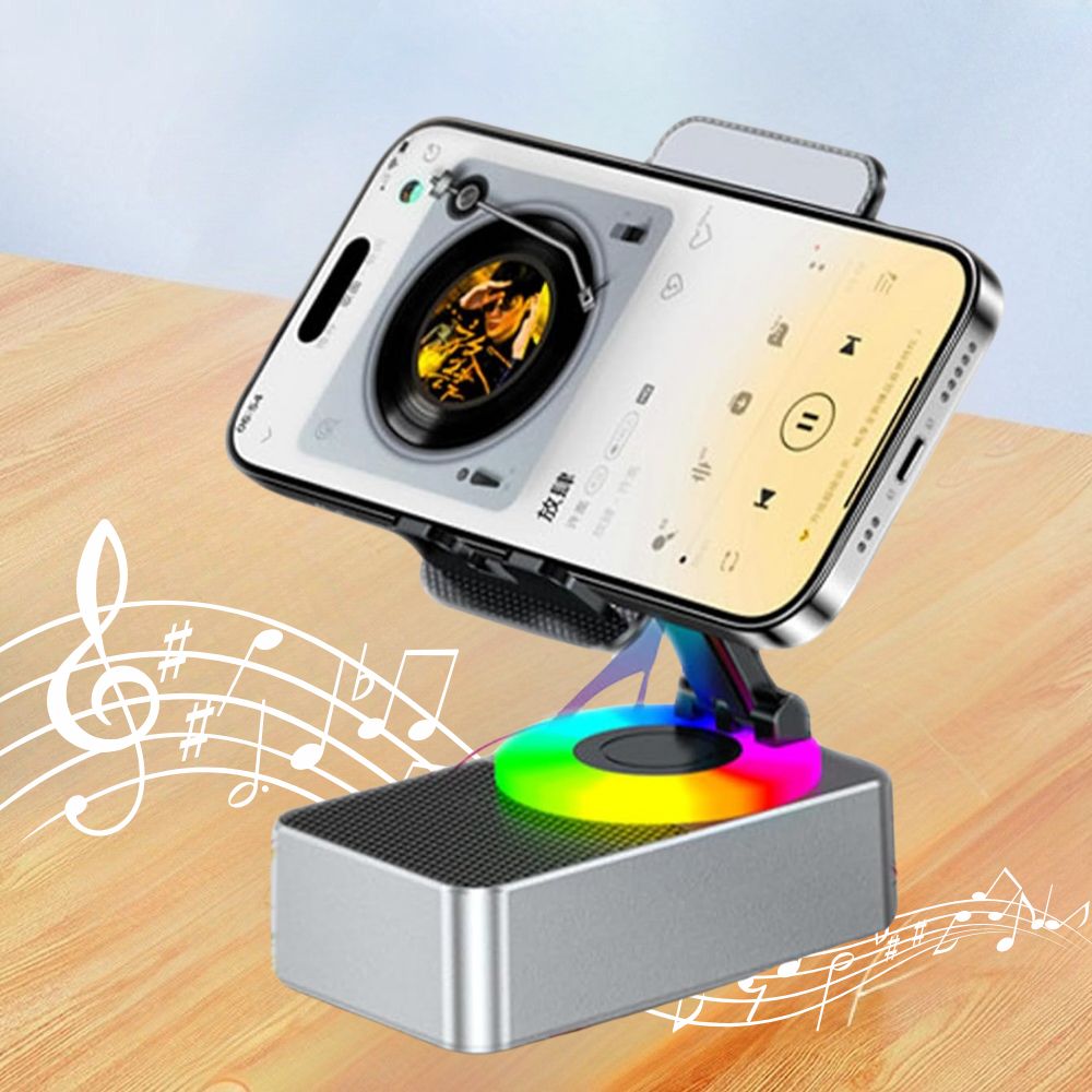 4-in-1 Phone Stand with Bluetooth Speaker - Orthorun