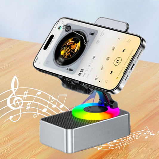 4-in-1 Phone Stand with Bluetooth Speaker - Orthorun