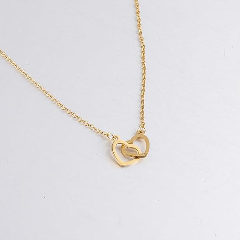Orthorun | Heart Necklace with Rotating Rose Gift Box – Romantic Jewelry Set for Her