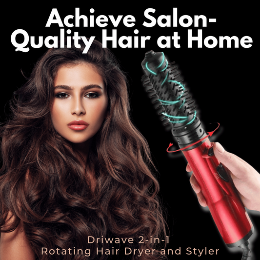 Orthorun | 3-in-1 Rotating Hair Dryer and Styler – Adjustable Temperature for Effortless Curls and Waves
