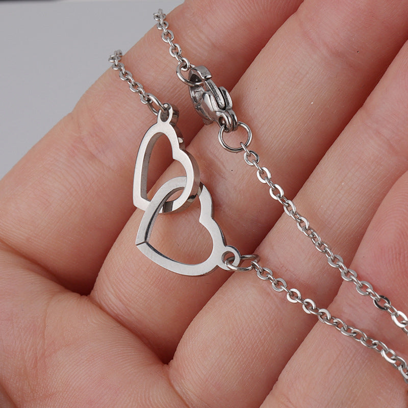Orthorun | Heart Necklace with Rotating Rose Gift Box – Romantic Jewelry Set for Her