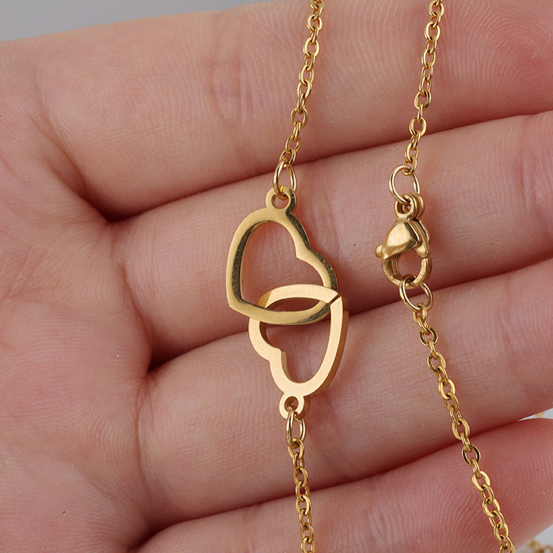 Orthorun | Heart Necklace with Rotating Rose Gift Box – Romantic Jewelry Set for Her