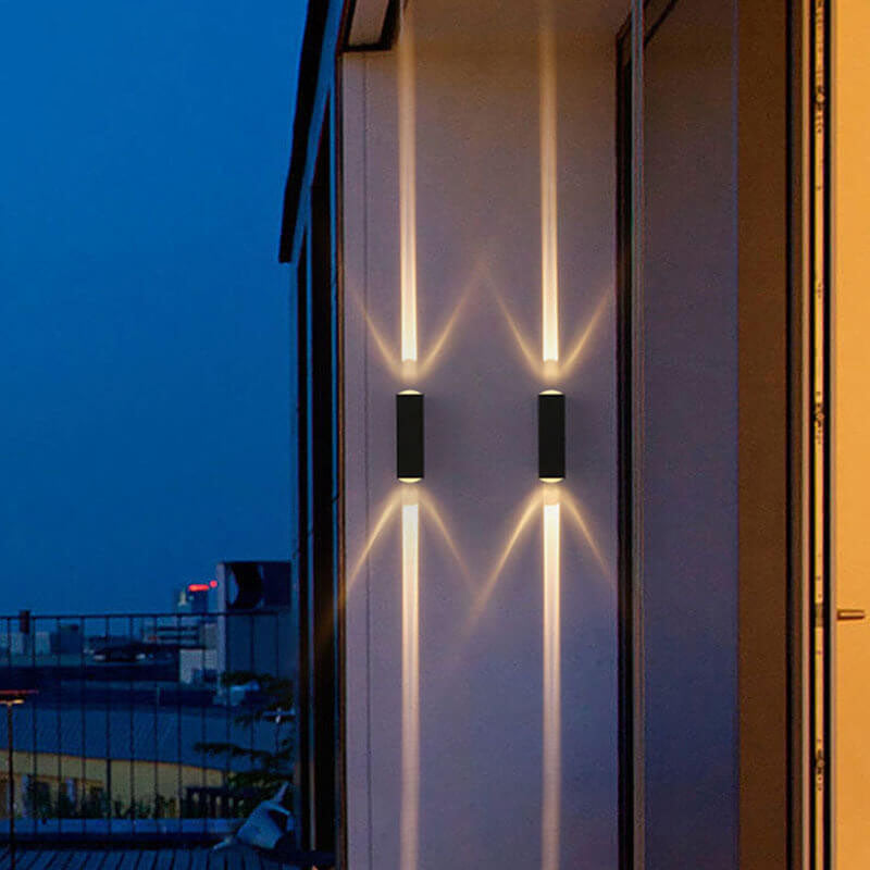 Orthorun | Modern Waterproof LED Outdoor Wall Light – Rectangular Up/Down Aluminum Fixture