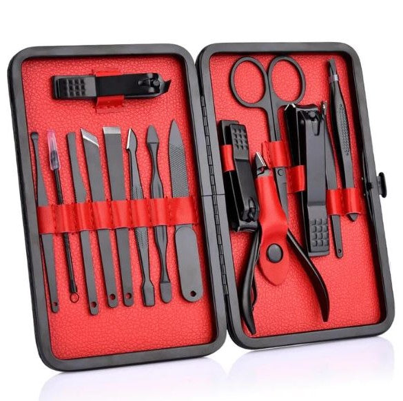 15 Piece Professional Manicure Set With Travel Case - Orthorun