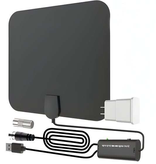 300 Miles Indoor Digital Amplified HDTV Antenna W/ Signal Booster - Orthorun