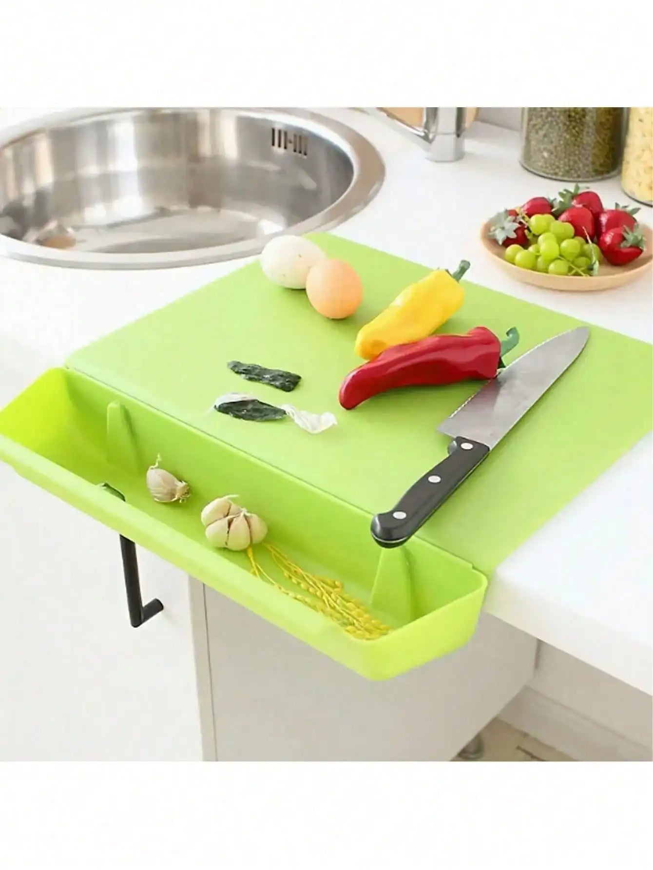 2 in 1 Cutting Board with Container Tray - Orthorun