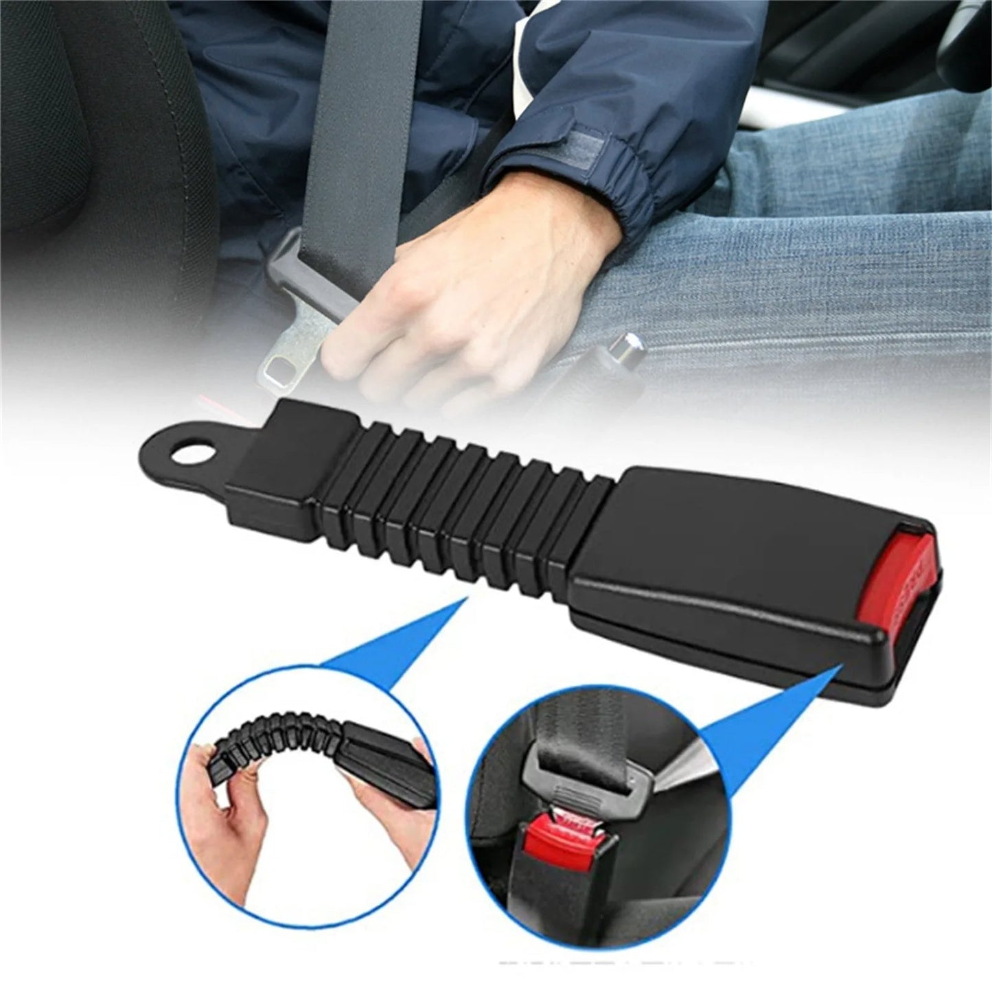 Adjustable Seat Belt Extender for Car Safety Comfort - Orthorun